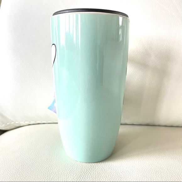 NWT Sheffield Home Beautiful Queen Bee Mint Green Tall Travel Coffee Mug w/ Lid - Picture 9 of 14